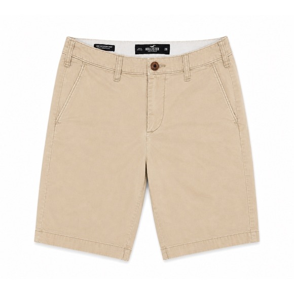Hollister Other - Hollister Mens Khaki Shorts Size 28 Slim Fit Epic Flex Stretch Chino Tan